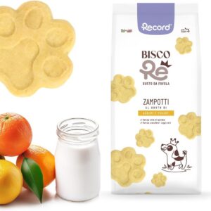 Record - BiscoRe Biscotti per Cani Agrumi e Yogurt, formato da 400gr