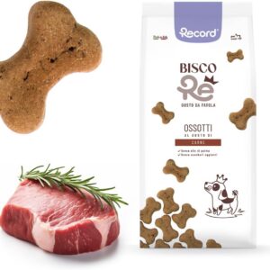 Record - BiscoRe Biscotti per Cani Ossotti gusto Carne