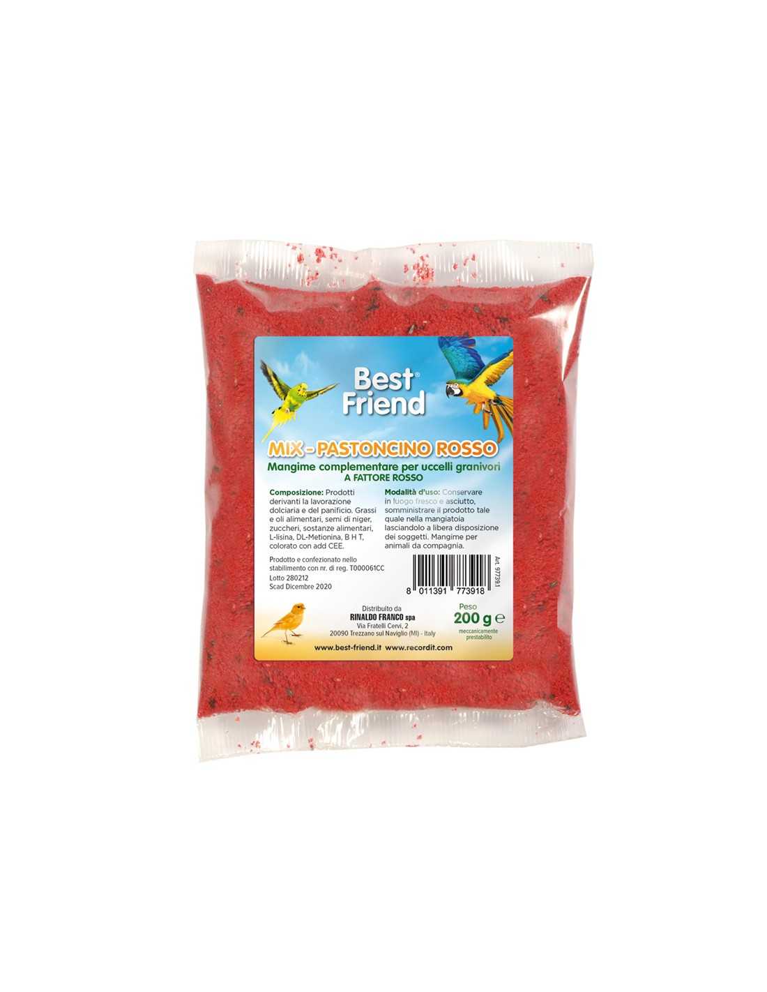 Mangime supplementare per uccelli pastoncino rosso 200 g