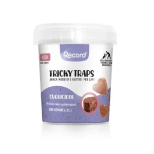 Record- Snack per cani Tricky Traps Cuoricioni 300 gr